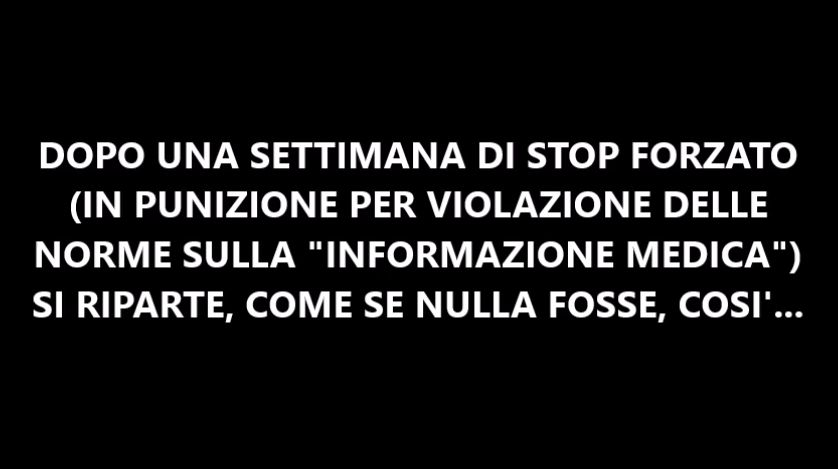 Per festeggiare il ritorno alla pubblicazione