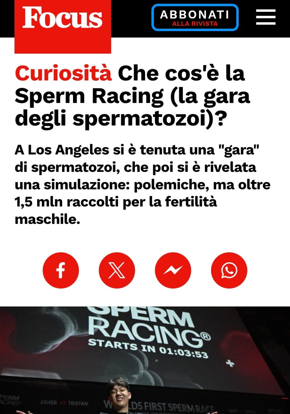 Il Pornologo presenta: La Sperm Racing