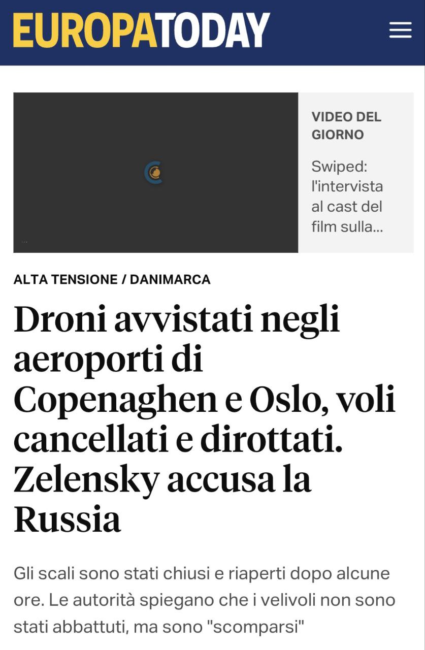 Droni e jet "russi"? Rutto c'è!