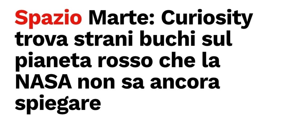 Pillole di ScienzaH | Filistei a tavola su Marte